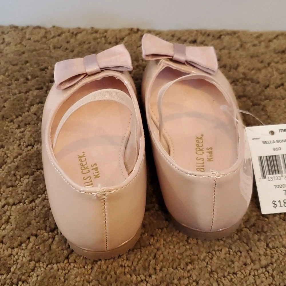 Toddler Girls Falls Creek BELLA Blush Patent Ballet Flats Dress Shoes Size 9 NWT